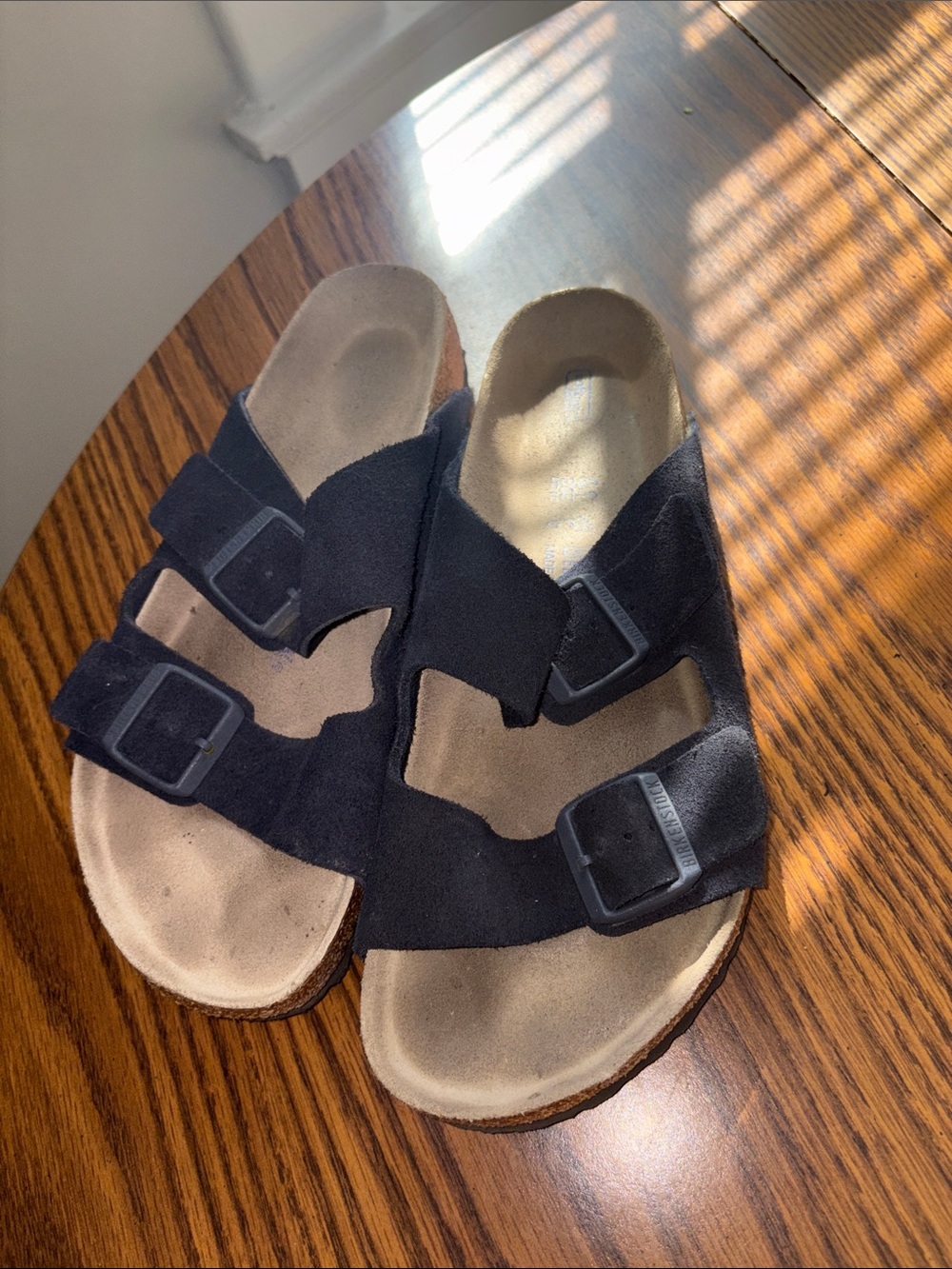 Birkenstock Arizona Soft Footbed Sandal -Women's Navy